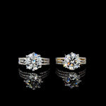 Load image into Gallery viewer, 4 Carat Round Engagement Ring