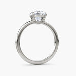 Load image into Gallery viewer, Round Cut - Plain Band - Classic Engagement Ring- 18 K Gold