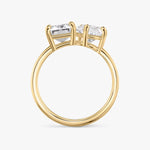 Load image into Gallery viewer, 3.5 Carat Toi et Moi Engagement Ring - Emerald & Pear