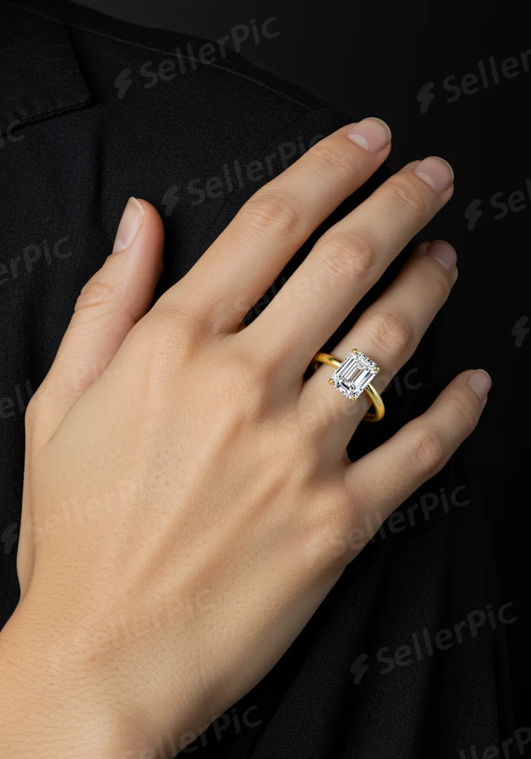 3ct Emerald Cut Ring
