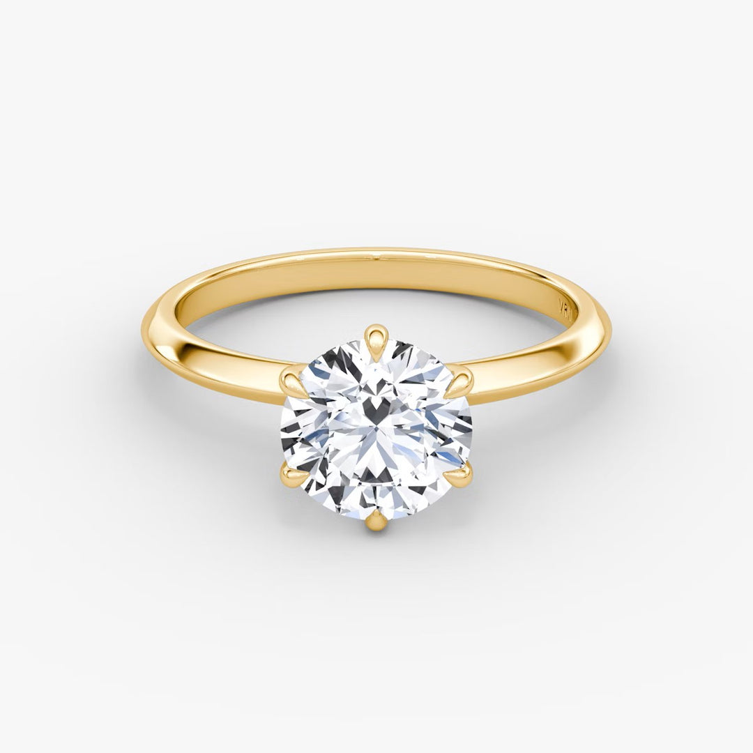 2 Carat Round Engagement Ring