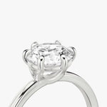 Load image into Gallery viewer, Round Cut - Plain Band - 6 Prong Classic Ring - 18 K Gold
