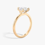 Load image into Gallery viewer, Pear Cut - Plain Band - 6 Prong Classic Ring - 14 K Gold
