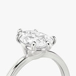 Load image into Gallery viewer, Pear Cut - Plain Band - 6 Prong Classic Ring - 14 K Gold
