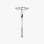 Oval Cut - Plain Band - 6 Prong Classic Ring - 14 K Gold