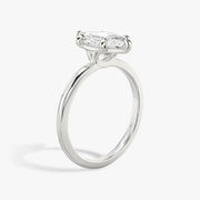 Marquise Cut - Plain Band - 6 Prong Classic Ring - 14 K Gold