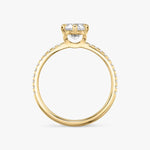 Load image into Gallery viewer, Marquise Cut - Pave Band - 6 Prong Classic Ring - 14 K Gold
