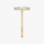 Load image into Gallery viewer, Marquise Cut - Pave Band - 6 Prong Classic Ring - 18 K Gold
