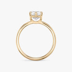 Load image into Gallery viewer, Cushion Cut - Plain Band - 6 Prong Classic Ring - 18 K Gold

