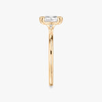 Load image into Gallery viewer, Cushion Cut - Plain Band - 6 Prong Classic Ring - 18 K Gold
