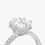 Load image into Gallery viewer, Lab Diamond Radiant Cut - Pave Band - 6 Prong Classic Ring