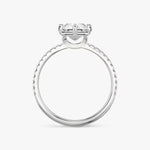 Load image into Gallery viewer, Lab Diamond Radiant Cut - Pave Band - 6 Prong Classic Ring