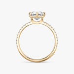 Load image into Gallery viewer, Lab Diamond Radiant Cut - Pave Band - 6 Prong Classic Ring