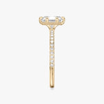 Load image into Gallery viewer, Lab Diamond Radiant Cut - Pave Band - 6 Prong Classic Ring