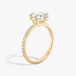 Load image into Gallery viewer, Lab Diamond Radiant Cut - Pave Band - 6 Prong Classic Ring