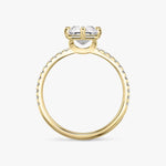 Load image into Gallery viewer, Lab Diamond Radiant Cut - Pave Band - 6 Prong Classic Ring