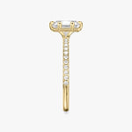 Load image into Gallery viewer, Lab Diamond Radiant Cut - Pave Band - 6 Prong Classic Ring