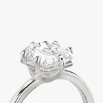 Load image into Gallery viewer, Radiant Cut - Pave Band - 6 Prong Classic Ring - 14 K Gold
