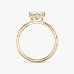 Load image into Gallery viewer, Radiant Cut - Plain Band - 6 Prong Classic Ring - 14 K Gold
