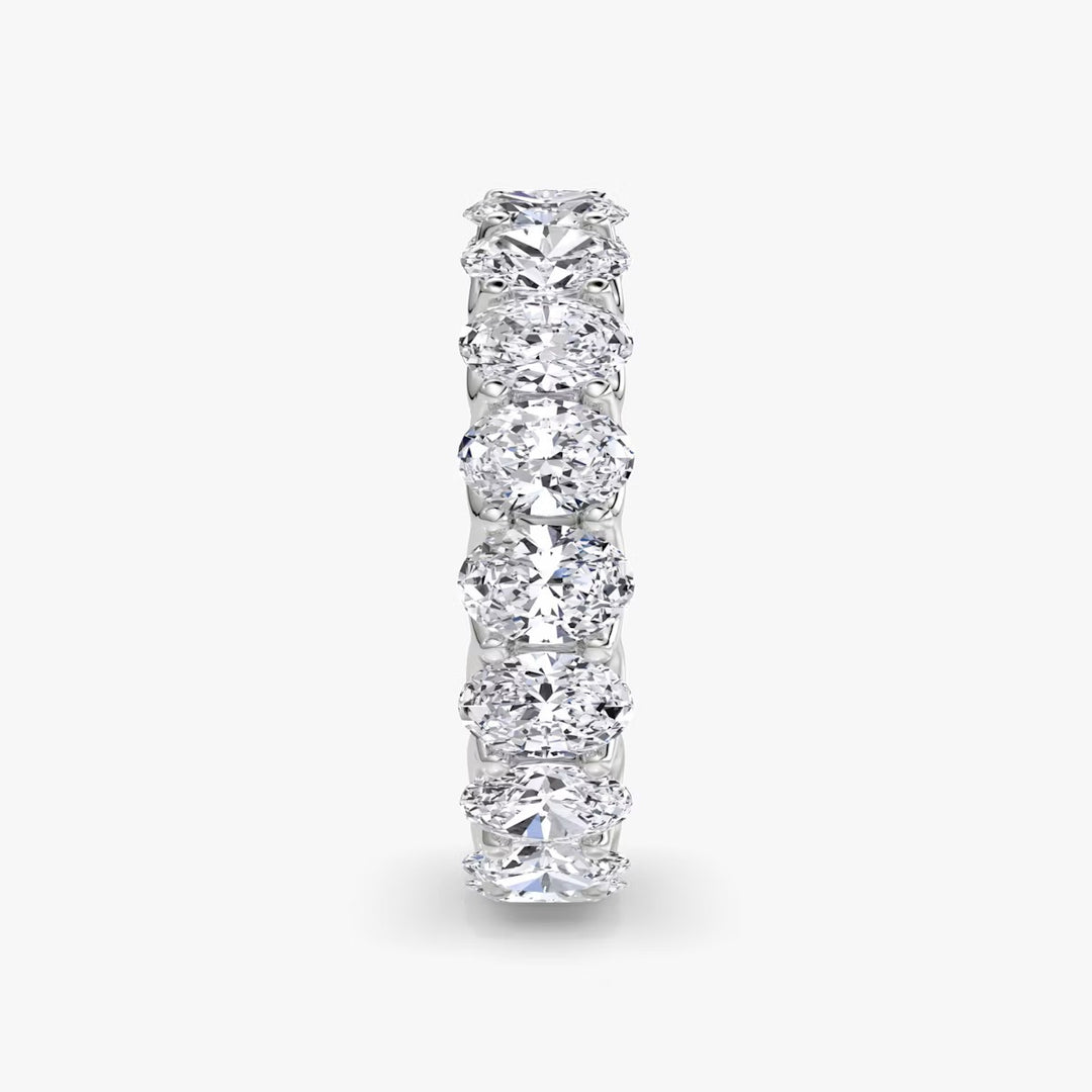 2.5 Carat Oval Eternity Band