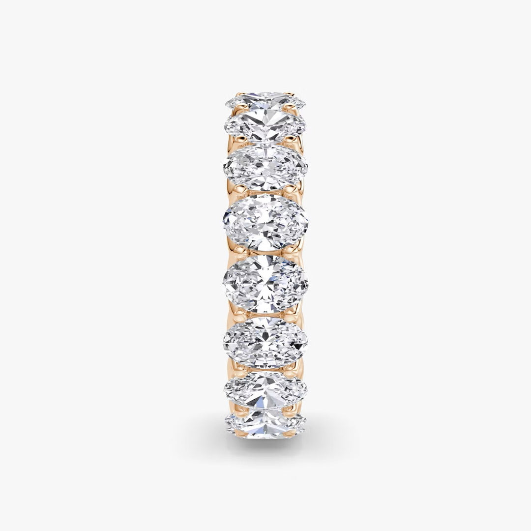 2.5 Carat Oval Eternity Band