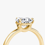 Load image into Gallery viewer, Pear Cut - Plain Band - Classic Engagement Ring- 14 K Gold
