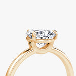 Load image into Gallery viewer, Pear Cut - Plain Band - Classic Engagement Ring- 14 K Gold
