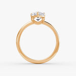 Load image into Gallery viewer, Pear Cut - Plain Band - Classic Engagement Ring- 14 K Gold
