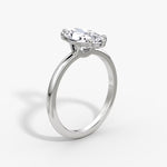 Load image into Gallery viewer, Marquise Cut - Plain Band - Classic Engagement Ring- 18 K Gold
