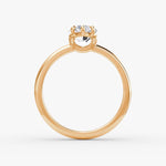 Load image into Gallery viewer, Marquise Cut - Plain Band - Classic Engagement Ring- 18 K Gold

