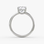 Load image into Gallery viewer, Princess Cut - Plain Band - Classic Engagement Ring- 18 K Gold
