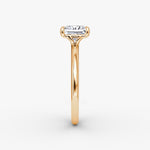 Load image into Gallery viewer, Princess Cut - Plain Band - Classic Engagement Ring- 18 K Gold
