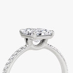 Load image into Gallery viewer, Radiant Cut - Pave Band - Classic Engagement Ring- 18 K Gold
