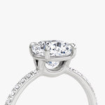 Load image into Gallery viewer, Cushion Cut - Pave Band - Classic Engagement Ring- 18 K Gold
