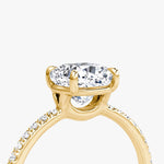 Load image into Gallery viewer, Cushion Cut - Pave Band - Classic Engagement Ring- 18 K Gold
