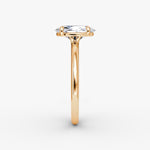 Load image into Gallery viewer, Oval Cut - Plain Band - Classic Engagement Ring- 14 K Gold
