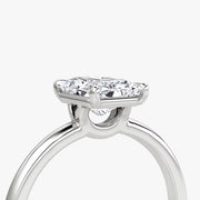 Radiant Cut - Plain Band - Classic Engagement Ring- 14 K Gold