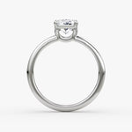 Load image into Gallery viewer, Radiant Cut - Plain Band - Classic Engagement Ring- 14 K Gold
