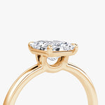 Load image into Gallery viewer, Radiant Cut - Plain Band - Classic Engagement Ring- 14 K Gold
