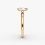 Load image into Gallery viewer, Radiant Cut - Plain Band - Classic Engagement Ring- 14 K Gold
