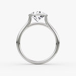 Load image into Gallery viewer, Round Cut - Bezel Ring - 14 K Gold
