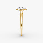 Load image into Gallery viewer, Round Cut - Bezel Ring - 18 K Gold
