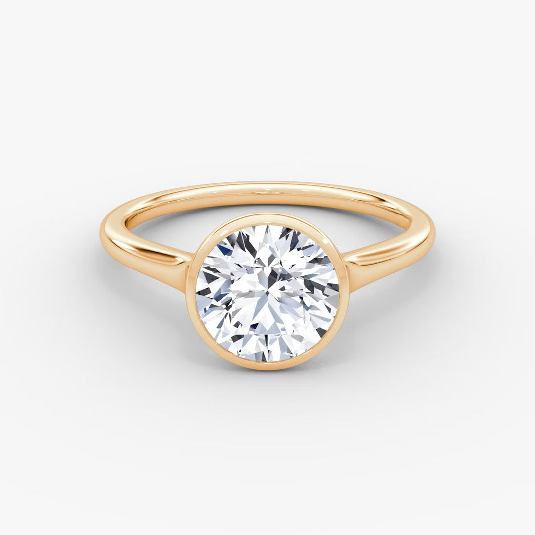 Round Cut - Bezel Ring