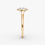 Round Cut - Bezel Ring - 18 K Gold