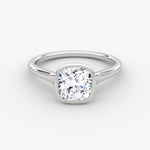 Load image into Gallery viewer, Cushion Cut - Bezel Ring