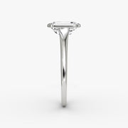 Emerald Cut - Bezel Ring - 14 K Gold