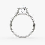 Load image into Gallery viewer, Oval Cut - Bezel Ring - 18 K Gold
