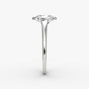 Oval Cut - Bezel Ring - 18 K Gold