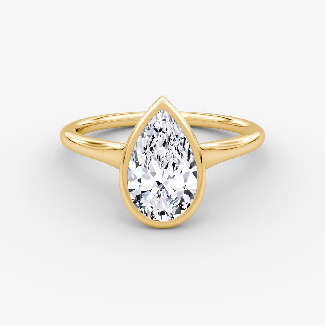 Pear Cut - Bezel Ring