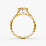 Load image into Gallery viewer, Pear Cut - Bezel Ring - 14 K Gold
